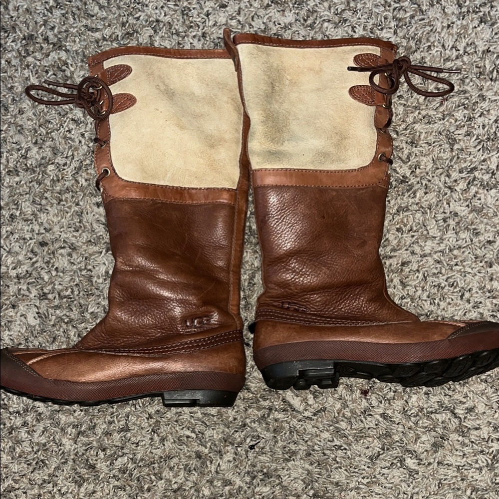 UGG Brown and Cream Winter Boots